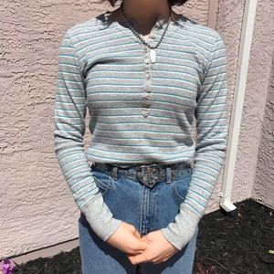 LL Bean Striped Thermal